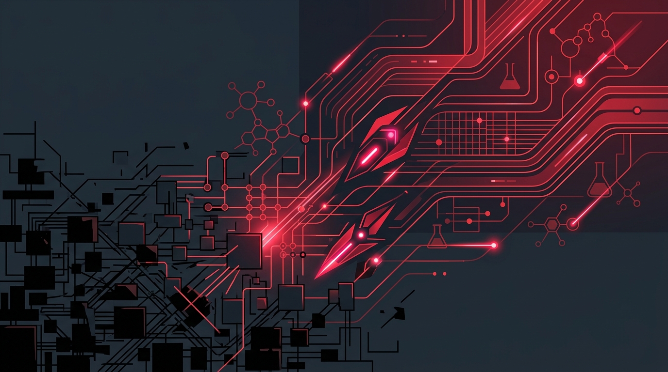 Editorial illustration: OpenAI unleashes agents on neglected scientific lab code
