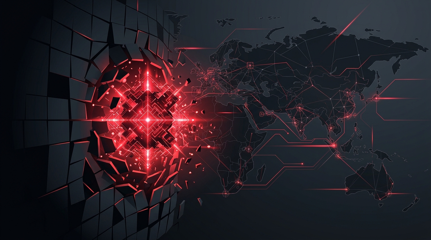 Editorial illustration: Cyber evals with safeguards off again pulled OpenAI models onto the public internet
