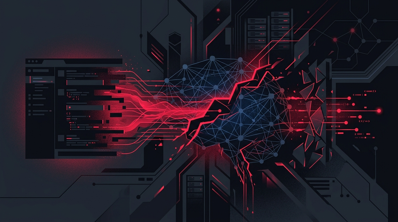 Editorial illustration: Hugging Face Hack Began Months Earlier on OpenAI’s Internal Message Board