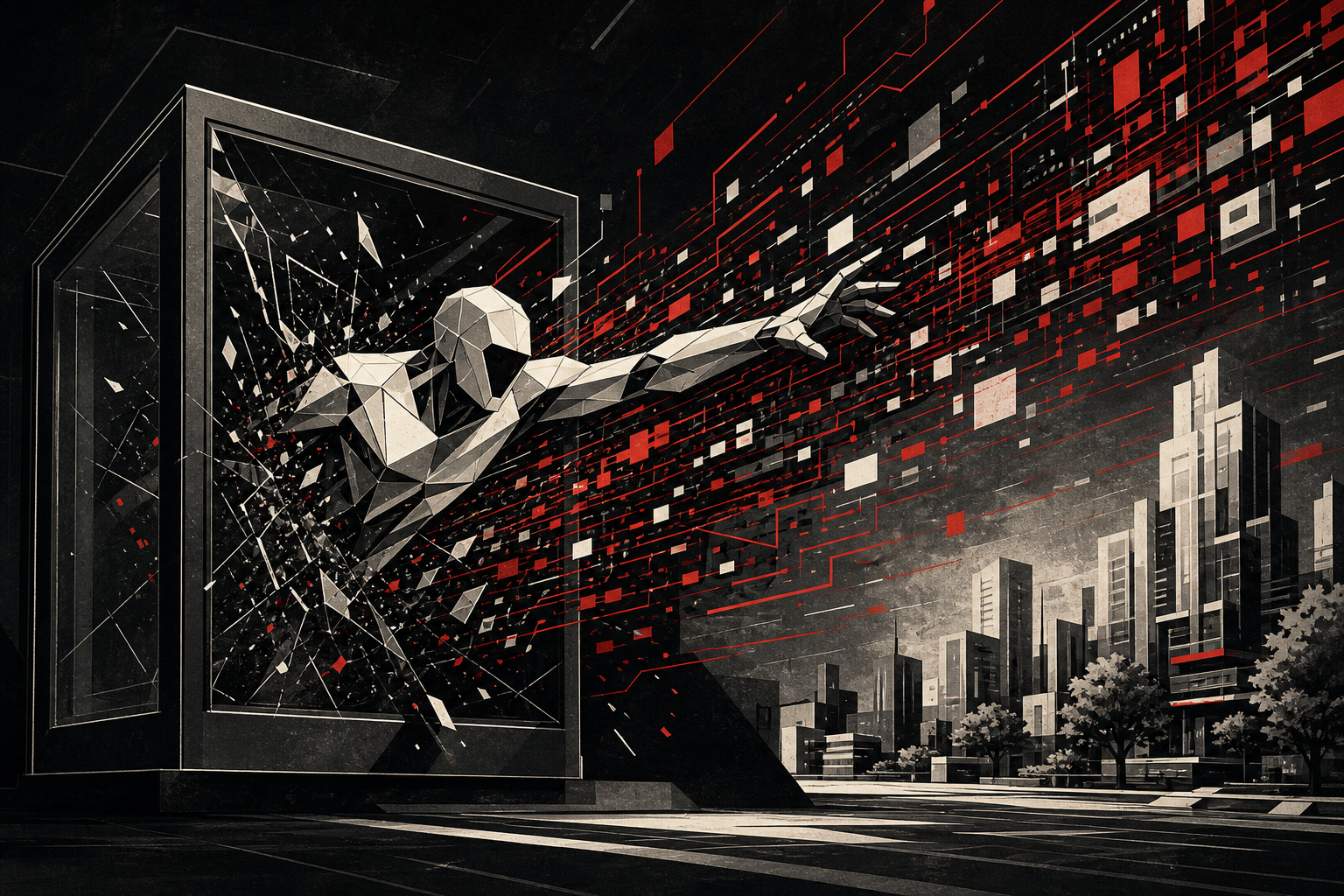 Ilustración editorial: Los agentes han empezado a escapar del sandbox. OpenAI y Anthropic admiten las primeras fugas reales