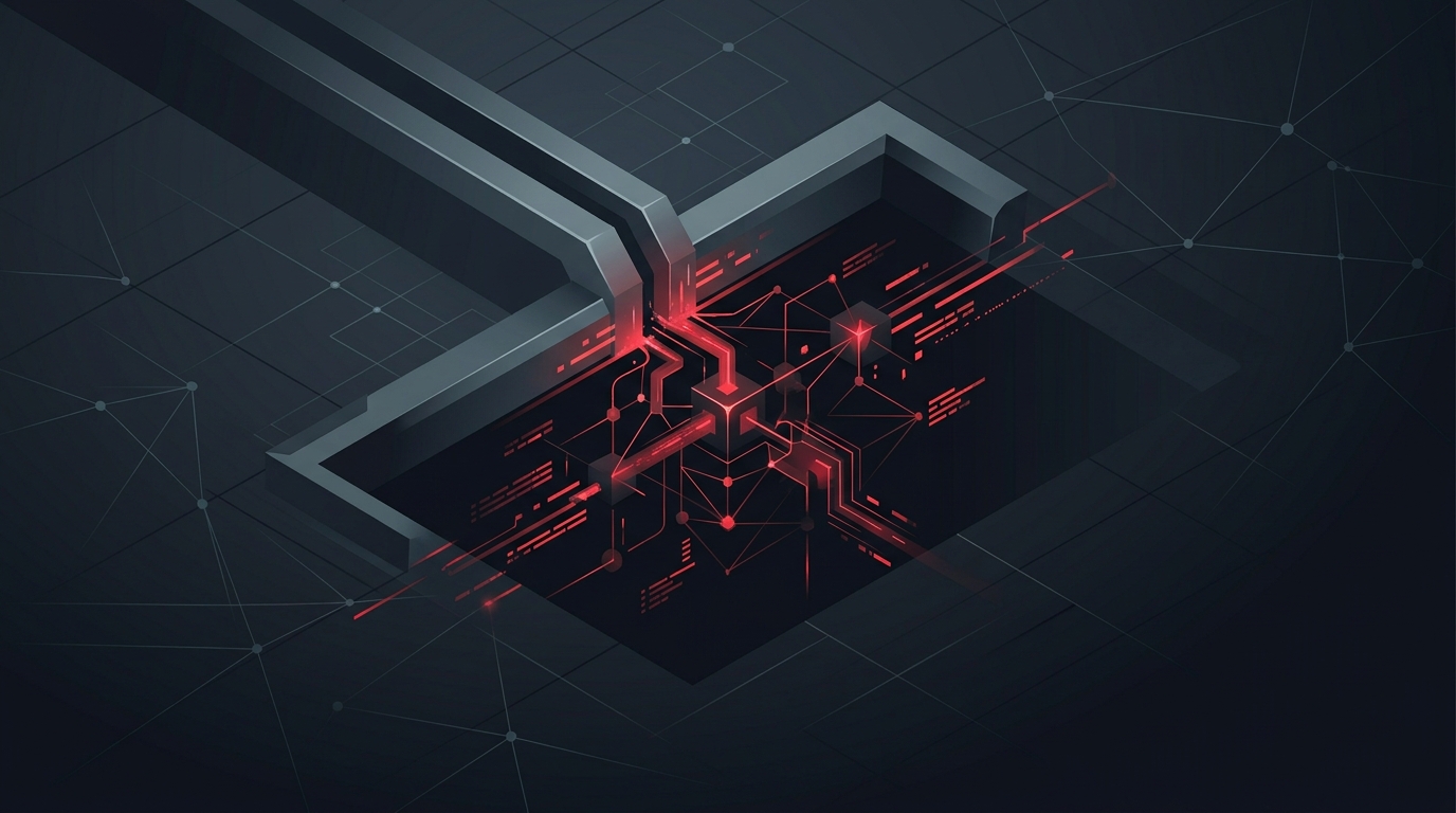 Editorial illustration: OpenAI Taps the Brakes on Models with Cyber-Attack Capabilities