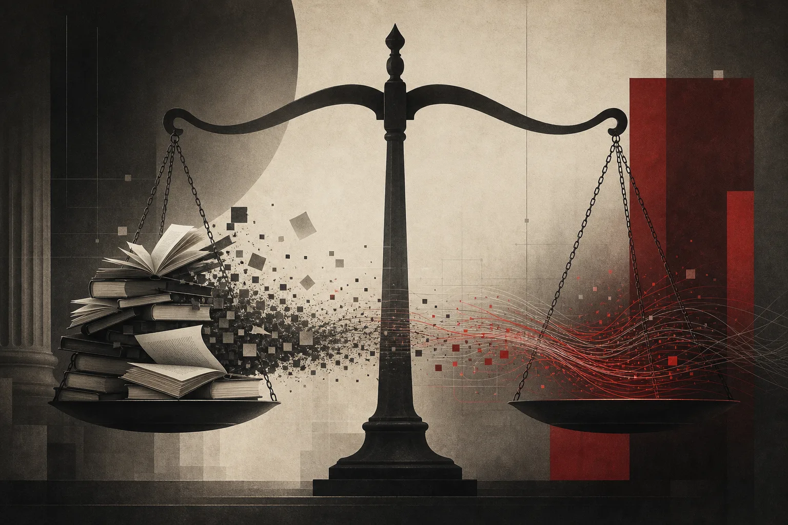 Redakční ilustrace: Soudce v případu Anthropicu oslabil hlavní argument vydavatelů