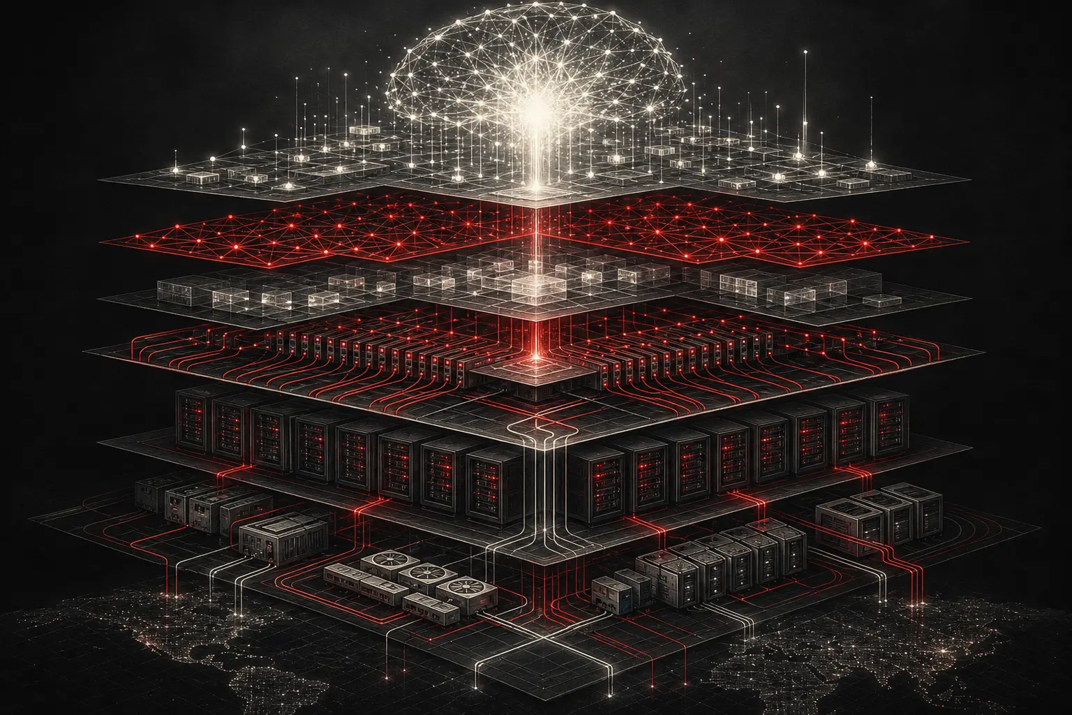 Redaktionelle Illustration: Abundant intelligence: OpenAI definiert den Full Stack fuer die KI-Infrastruktur
