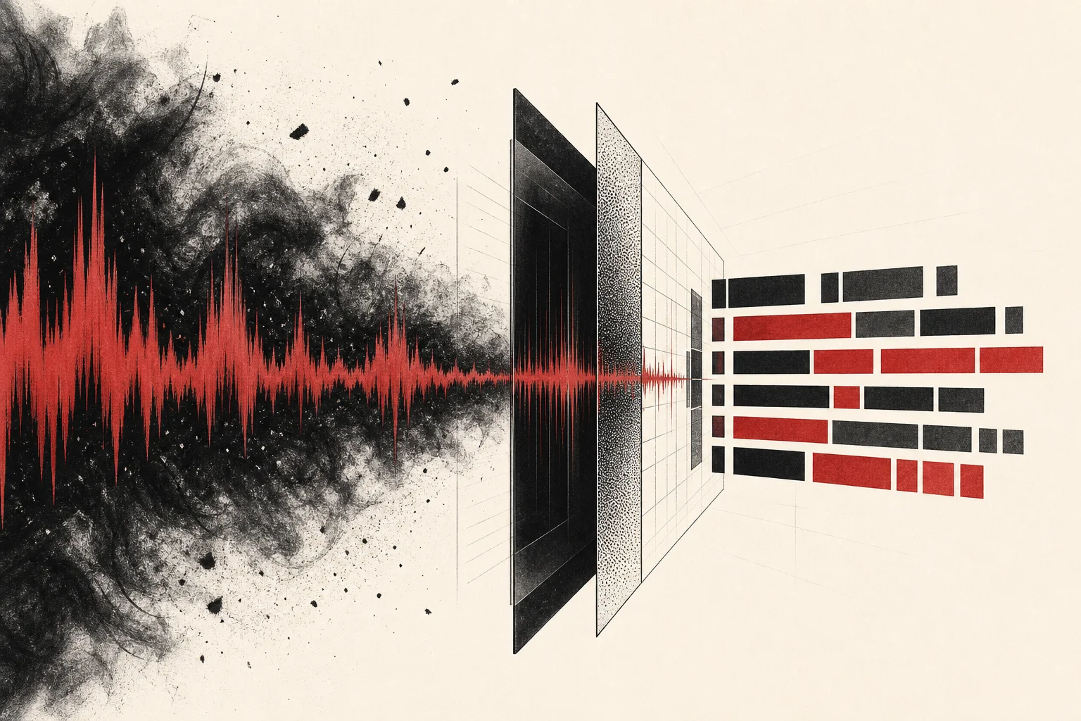 Redakční ilustrace: Gemini 3.5 Transcribe mění surové audio rovnou na formátovaný text