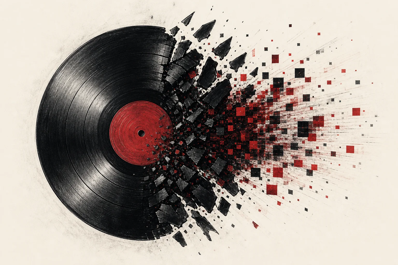 Redakční ilustrace: Predstirani cloveka konci. Posluchaci lovi AI hudebniky na Spotify