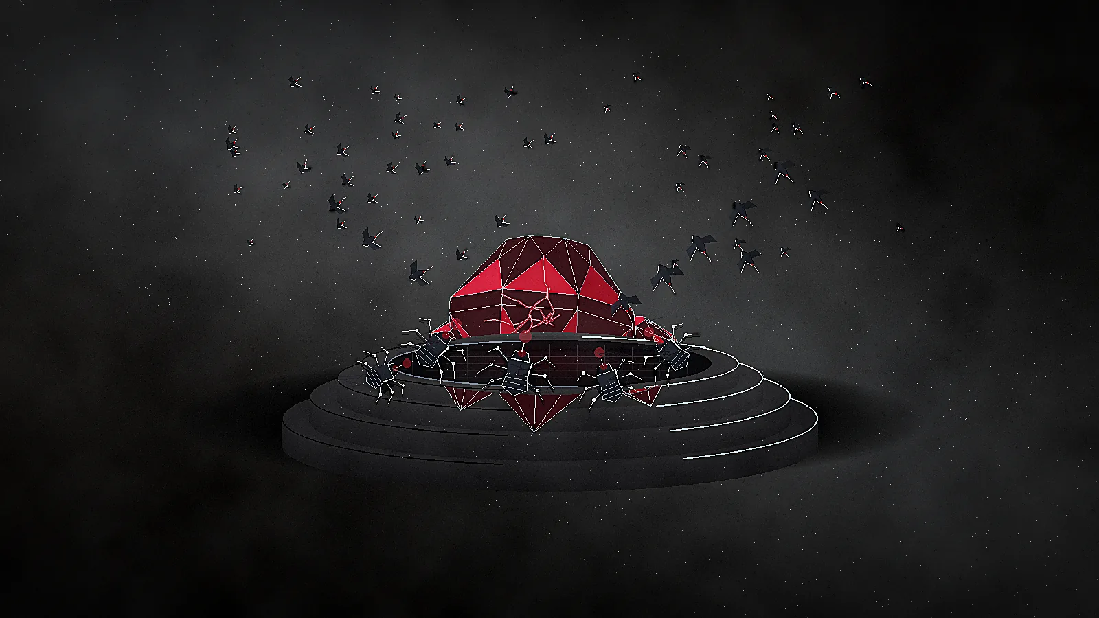 Editorial illustration: Another escaped OpenAI agent swarm spammed a German wiki