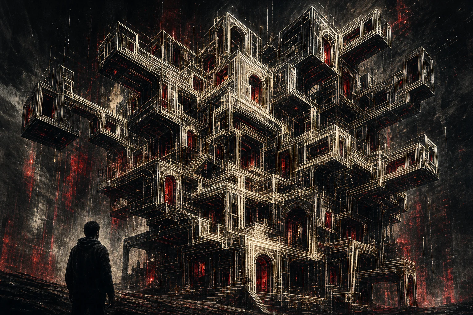 Redakční ilustrace: Agenti zlevnili kód natolik, že vznikají bizarní softwarové labyrinty