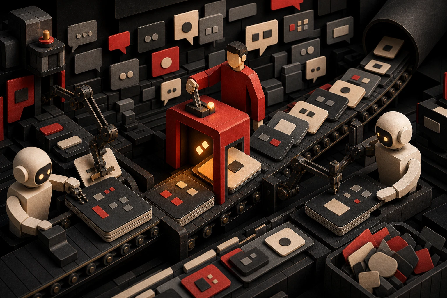 Redakční ilustrace: Slack začal nahrazovat programátory chatboty ve sdílených kanálech